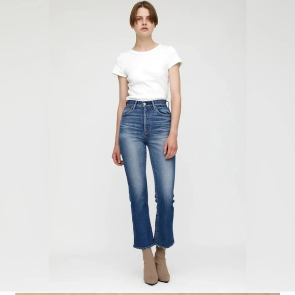 MOUSSY VINTAGE Jeans Otis Flare Hi High Rise Jeans In Blue Size 24 - Picture 3 of 8